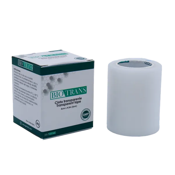 Adhesivo Cinta Transparente 5cm x 4,5m (5yd.) Biotrans